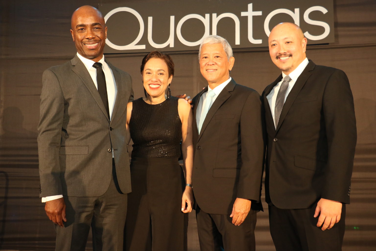 From left: Quantas co-founders Dr Adrian Stokes, Jacqueline Sharp, Kevin Hendrickson and Matthew Lyn.